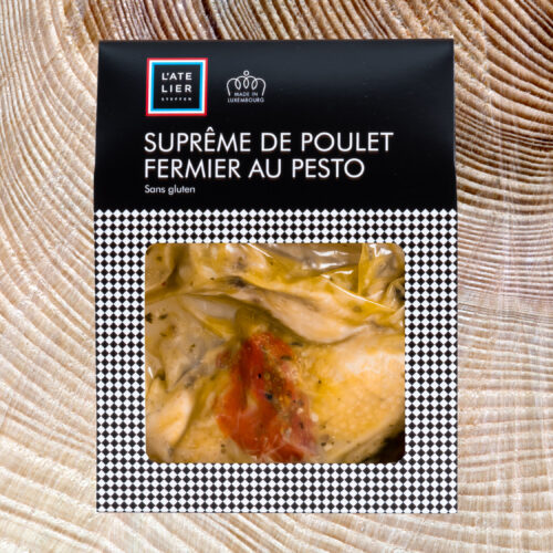 Suprême de poulet fermier au pesto