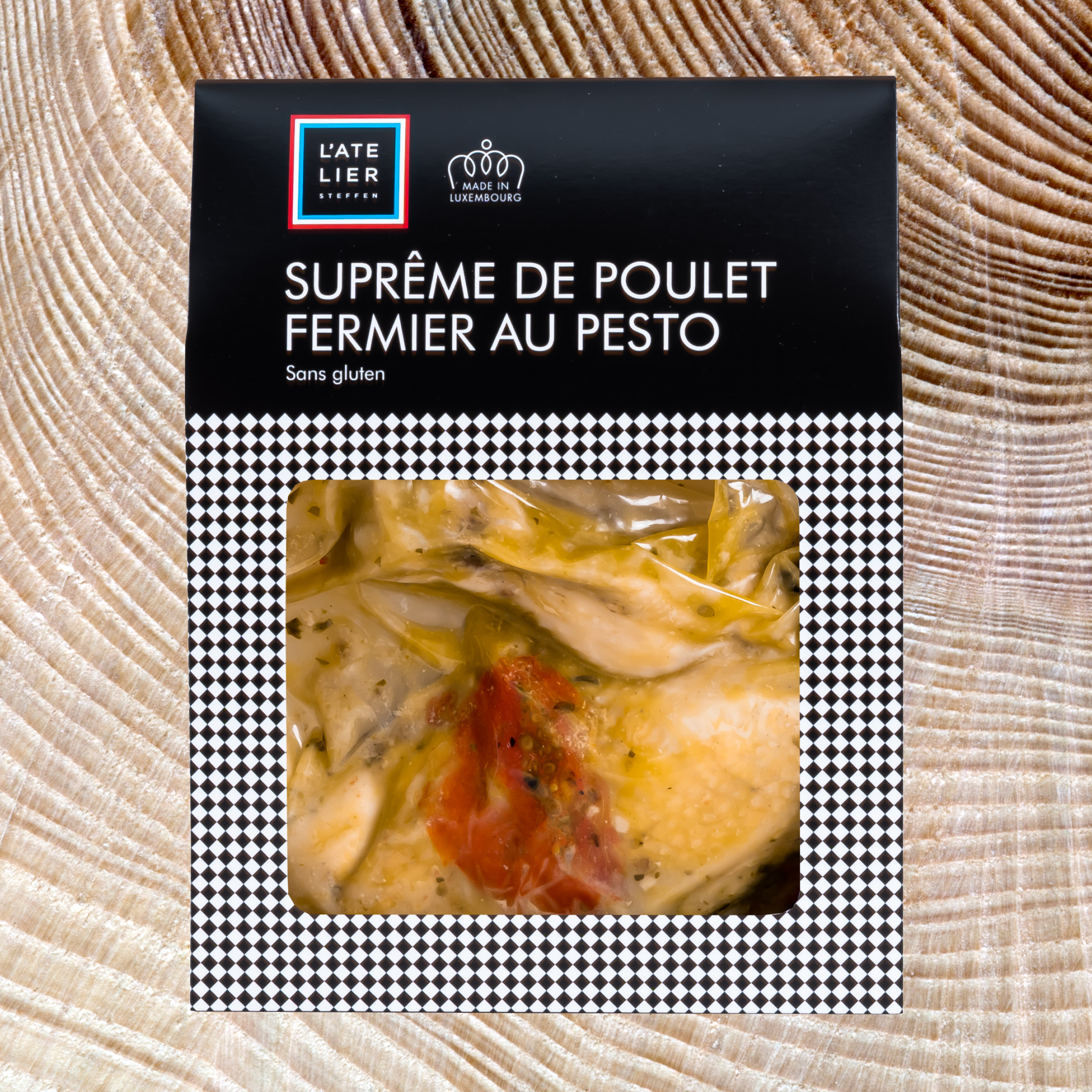 Suprême de poulet fermier au pesto