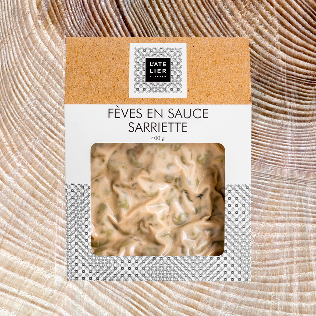 Fèves en sauce sarriette
