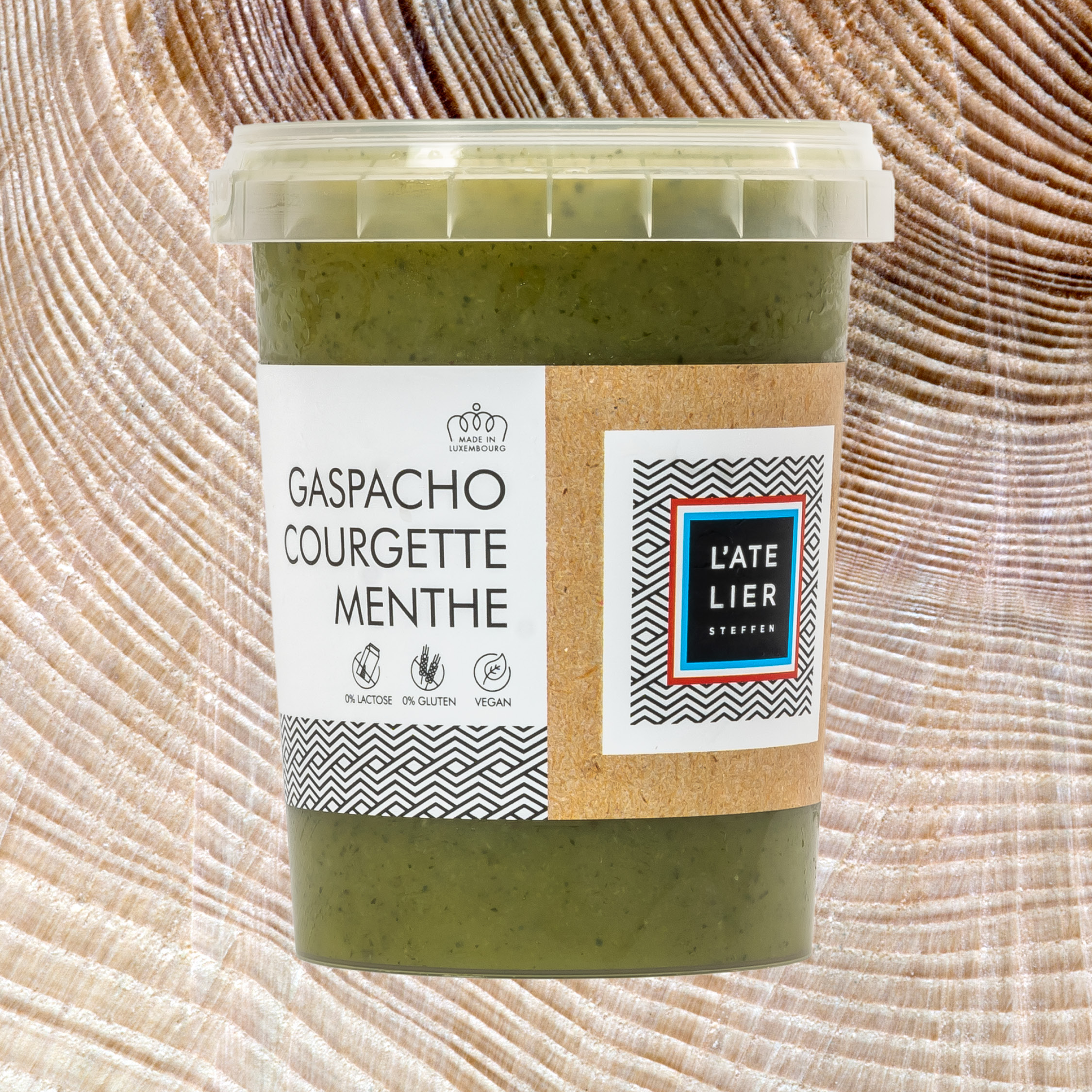 Gaspacho courgette menthe
