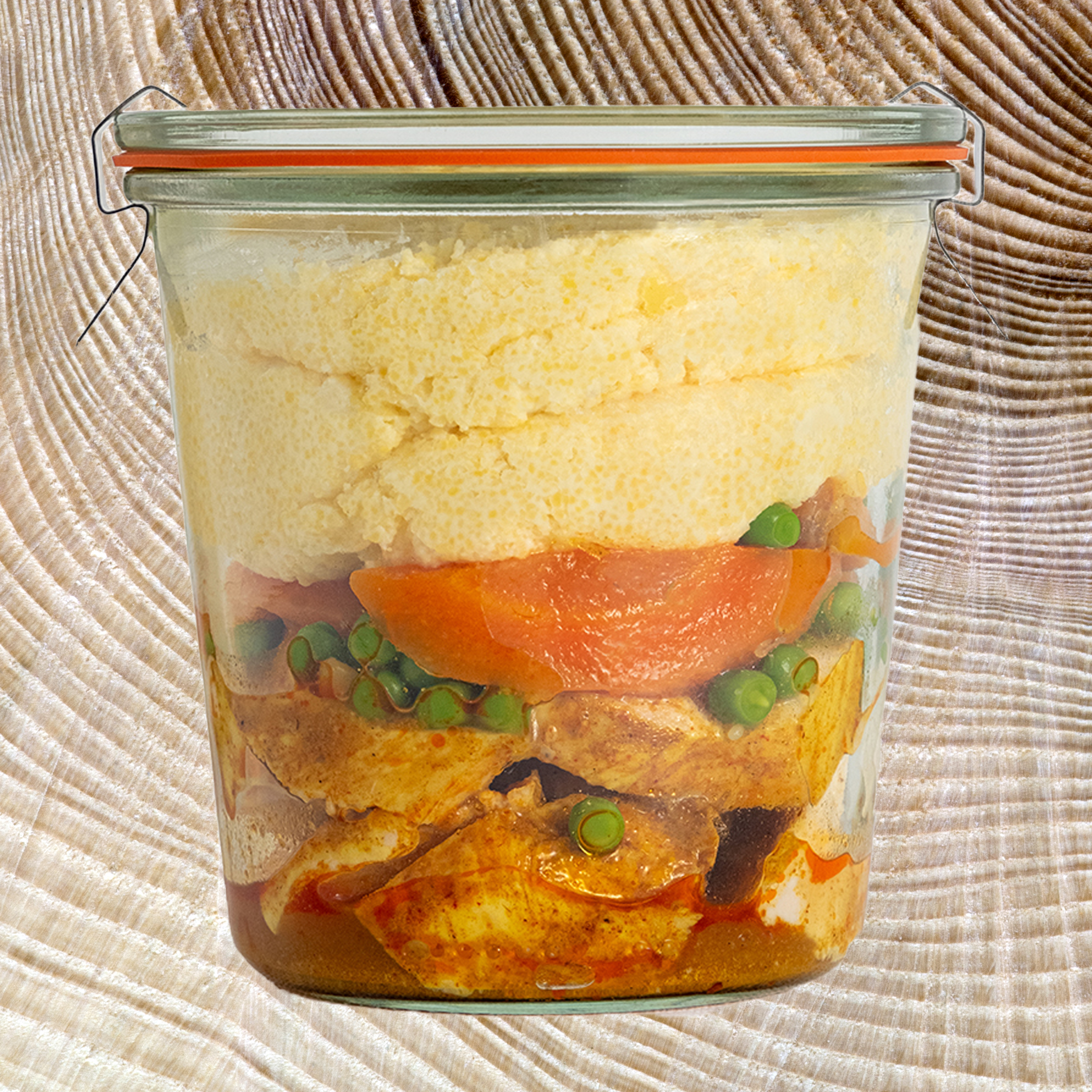 polenta au poulet