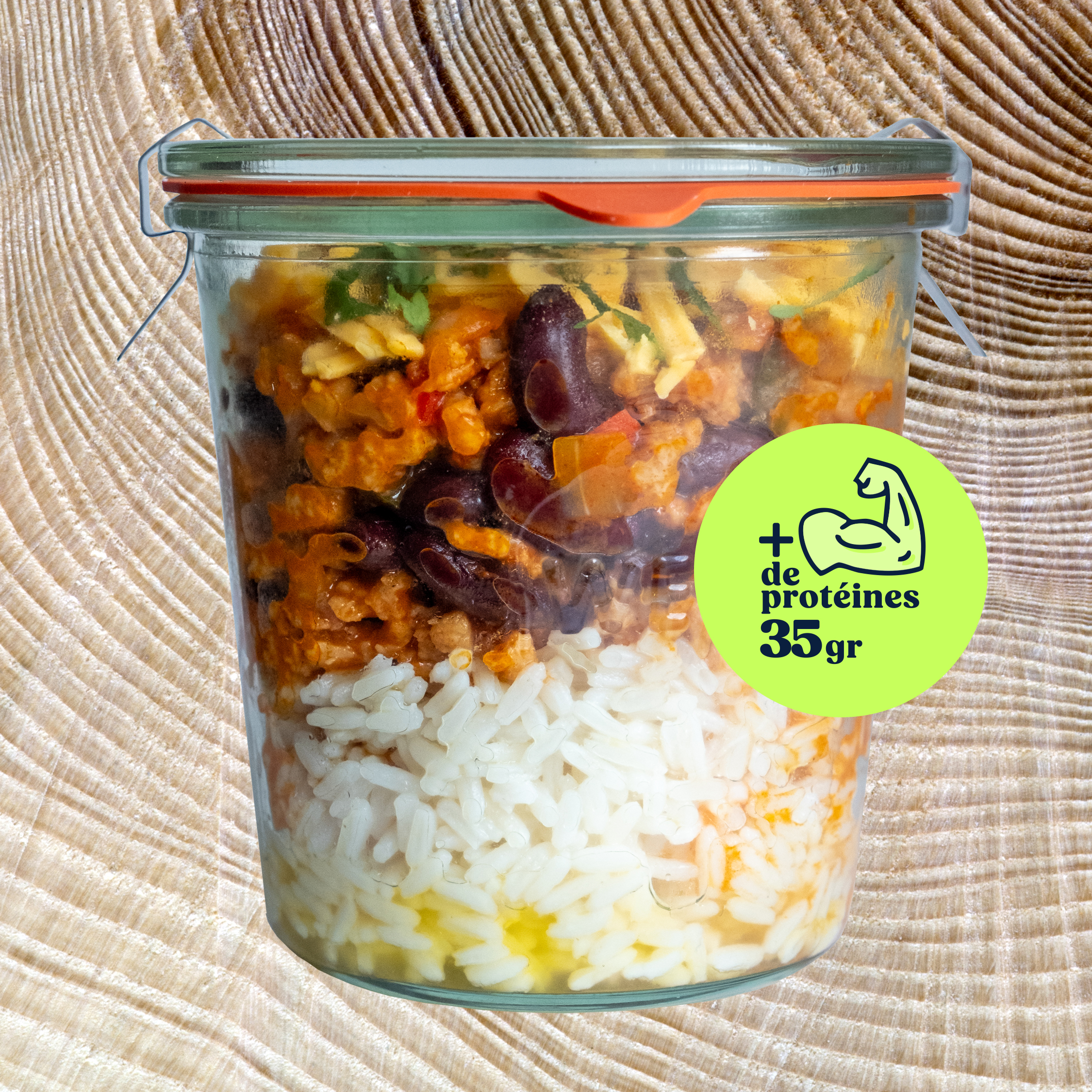 Chili con carne y proteinas